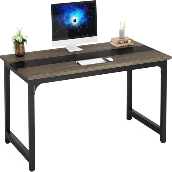 L-Shaped Computer Desk with Shelves