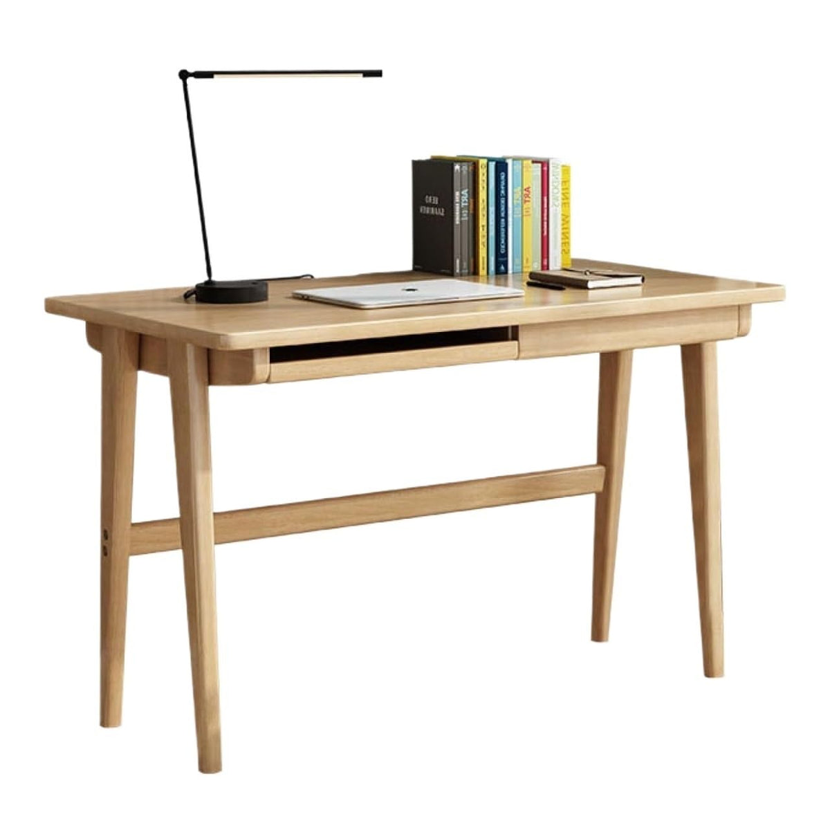 Solid Wood Desk with Keyboard Tray