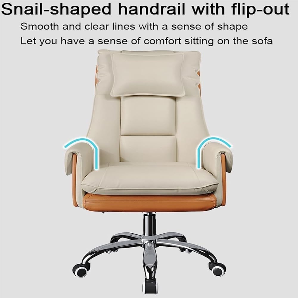 Executive Office Chair with Telescopic Footrest