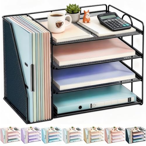 Four-Tier Paper and Magazine Organizer