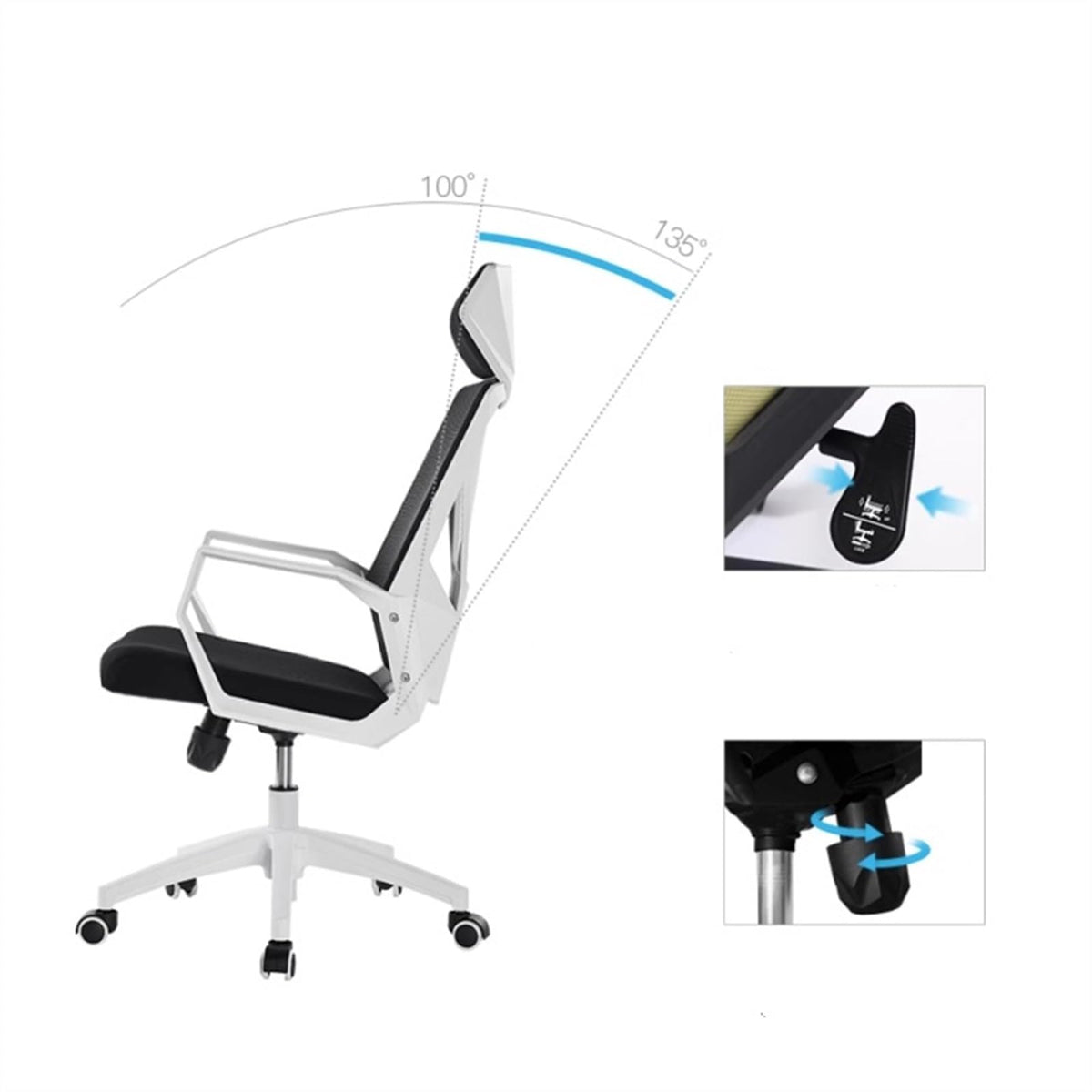High-Back Mesh Ergonomic Office Chair