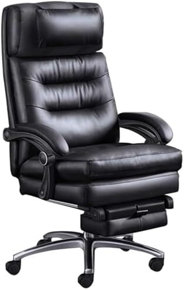 Leather Executive Chair with Footrest