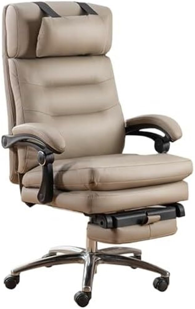 Leather Executive Chair with Footrest
