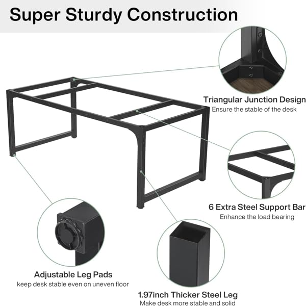L-Shaped Computer Desk with Shelves