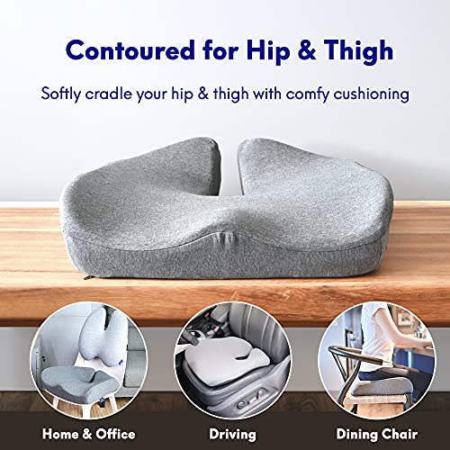 Pressure-Relief Memory Foam Seat Cushion