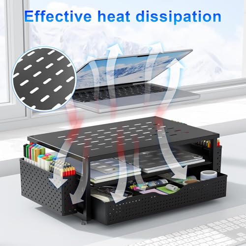 Monitor Riser Organizer with Drawer