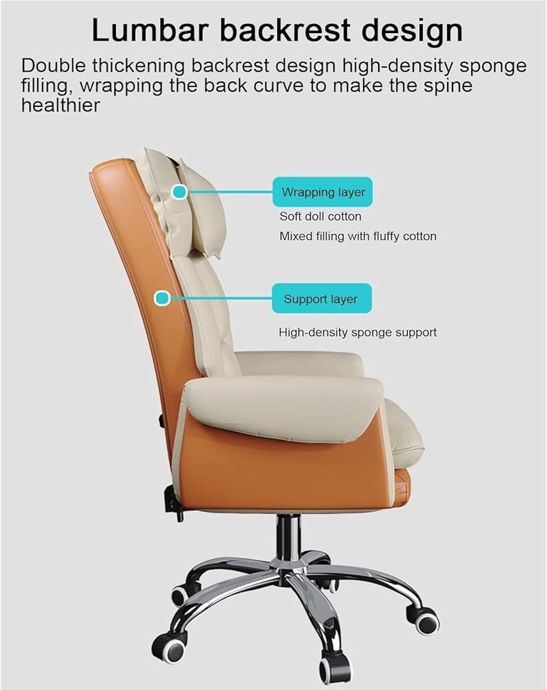 Executive Office Chair with Telescopic Footrest