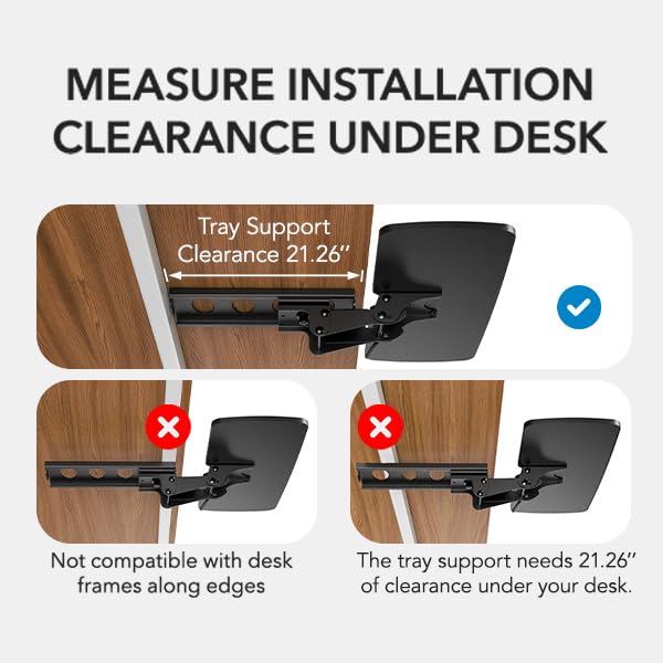 Sliding Under-Desk Keyboard Tray