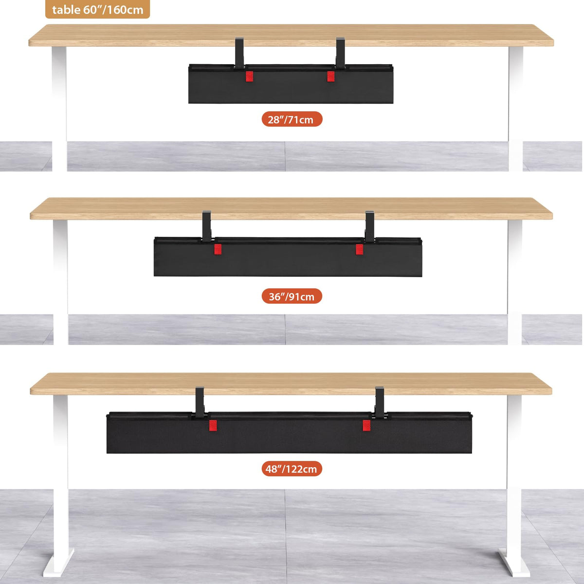 Under-Desk Cable Management Tray