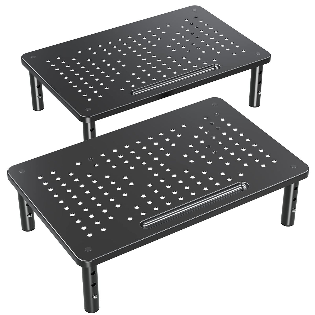 Two-Pack Adjustable Monitor Risers
