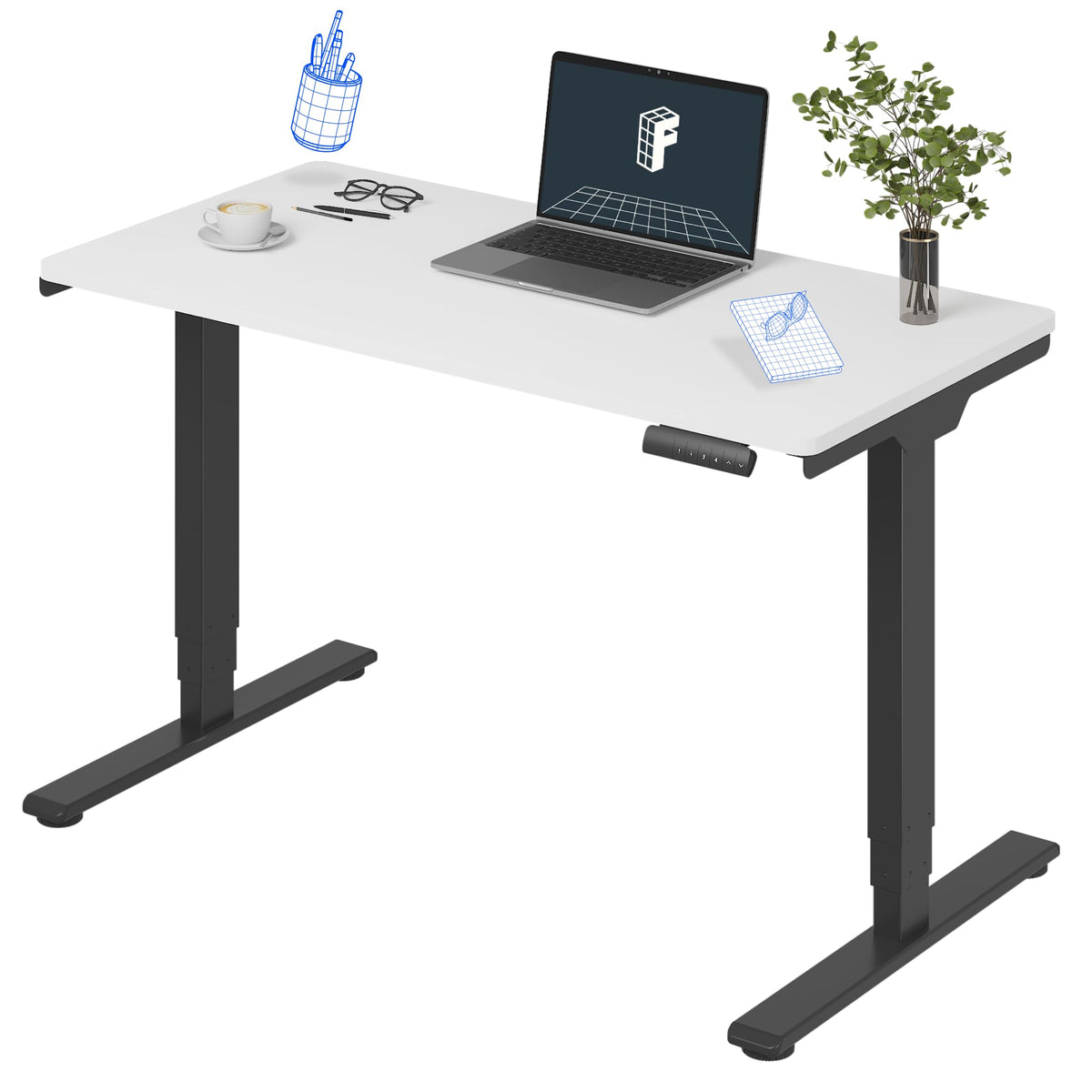 Three-Stage Dual-Motor Standing Desk