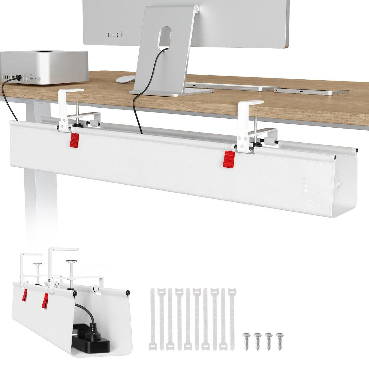 Under-Desk Cable Management Tray