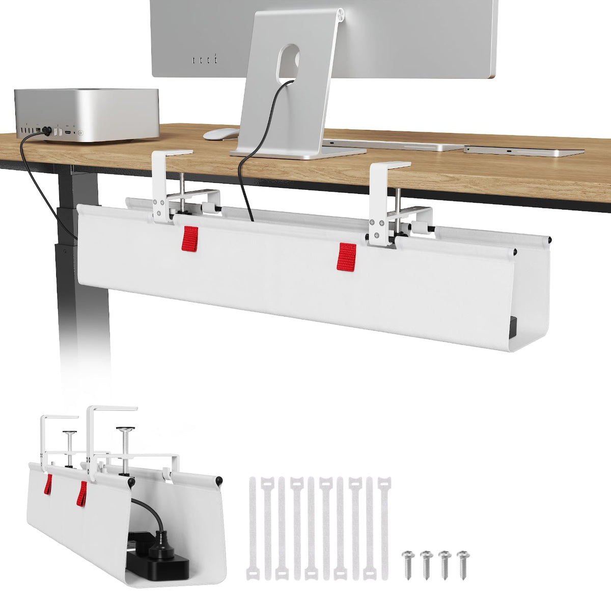 Under-Desk Cable Management Tray