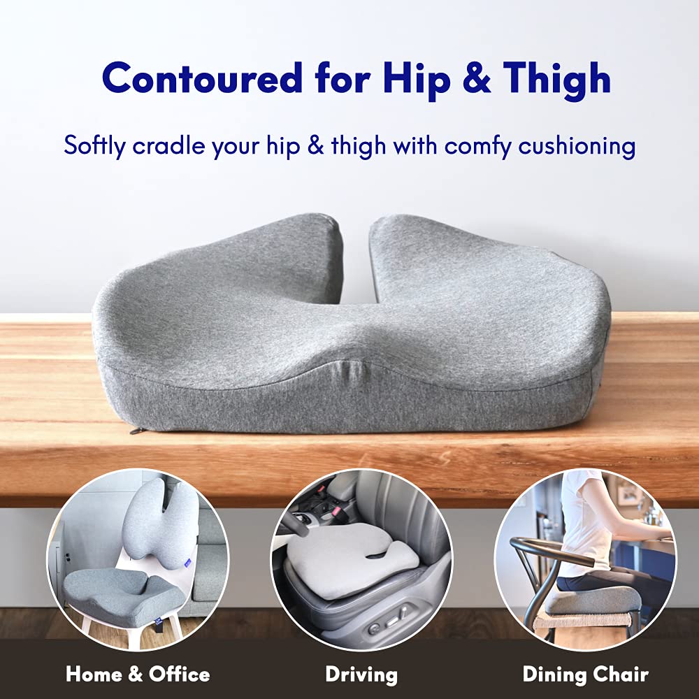 Pressure-Relief Memory Foam Seat Cushion