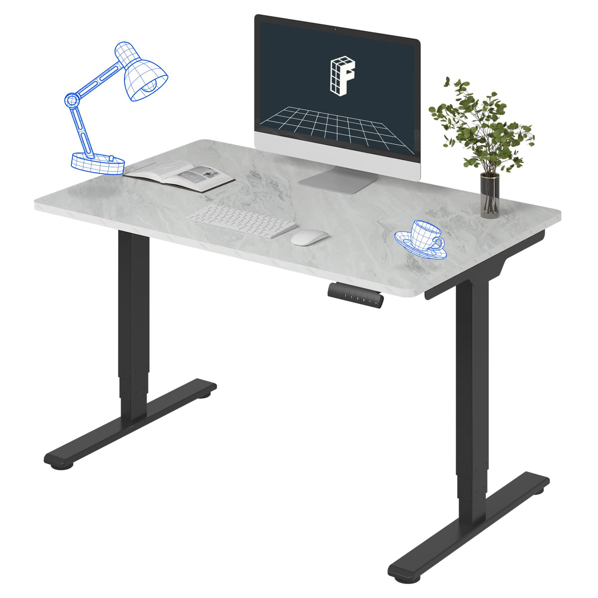 Three-Stage Dual-Motor Standing Desk