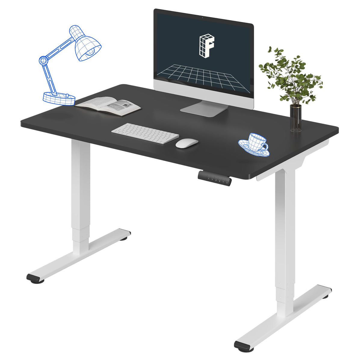 Three-Stage Dual-Motor Standing Desk