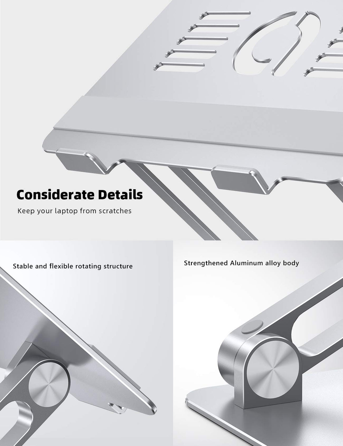 Ventilated Aluminum Laptop Stand