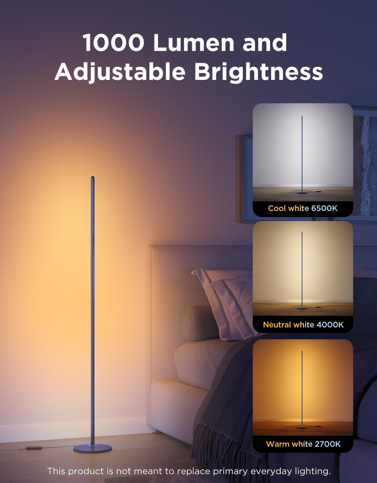 RGBIC Smart Corner Floor Lamp