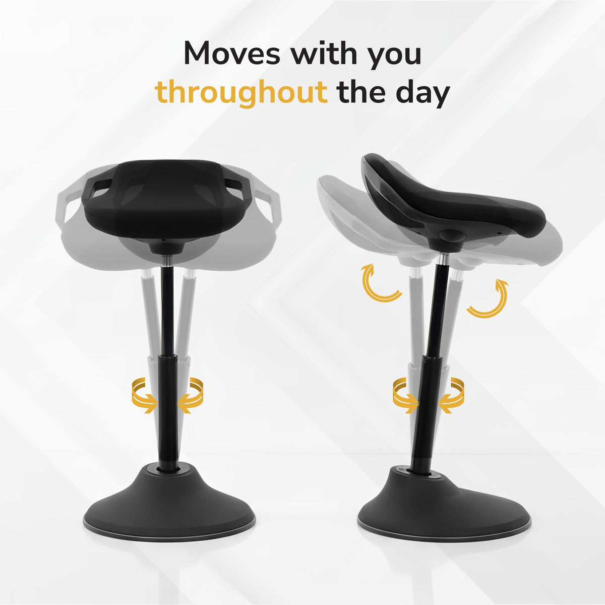 Tilting Sit-Stand Leaning Stool