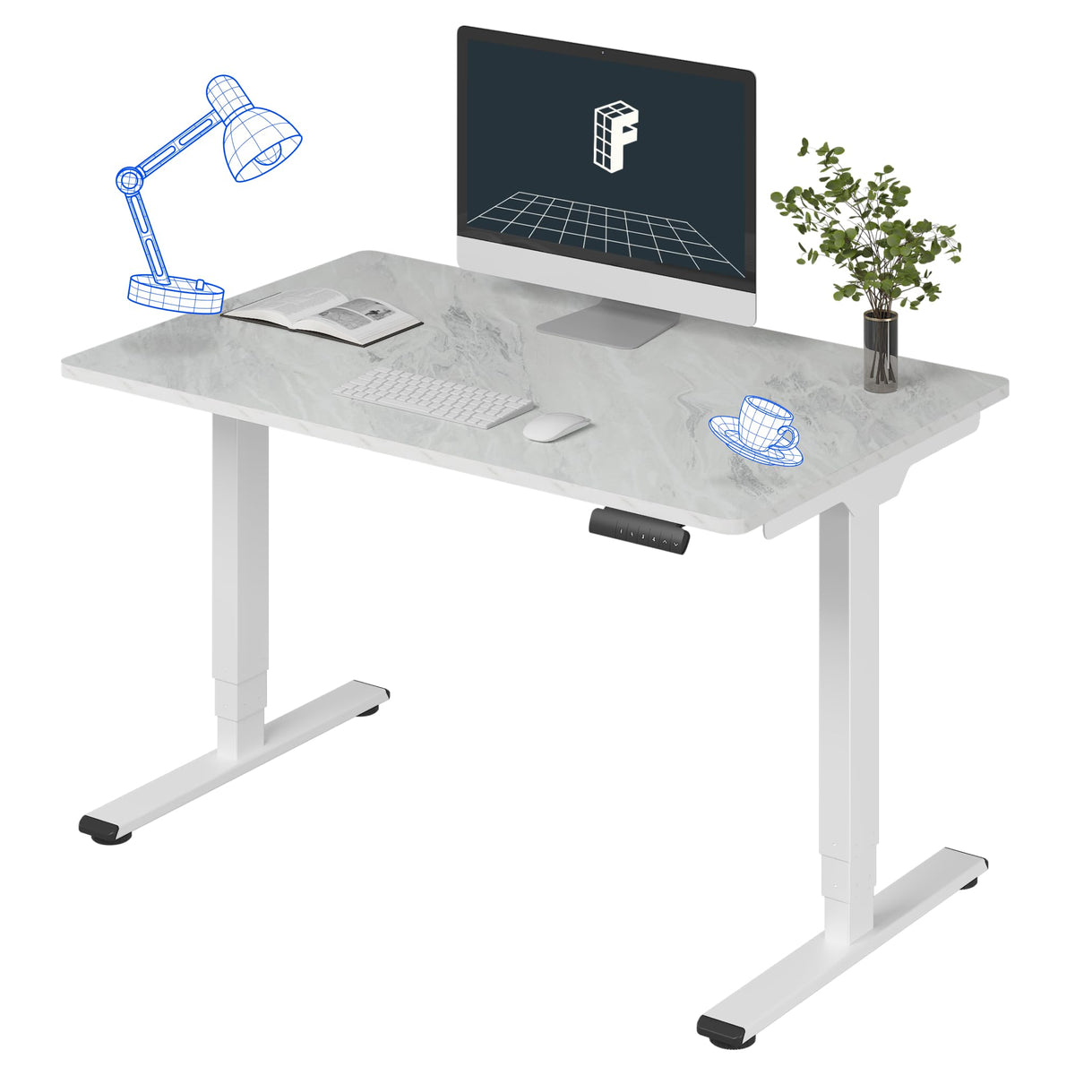 Three-Stage Dual-Motor Standing Desk