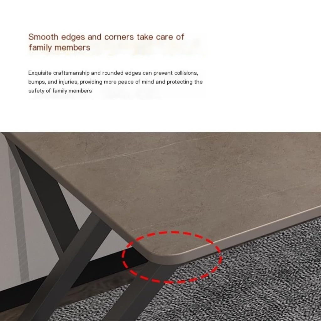 Fixed-Height Gray Computer Desk