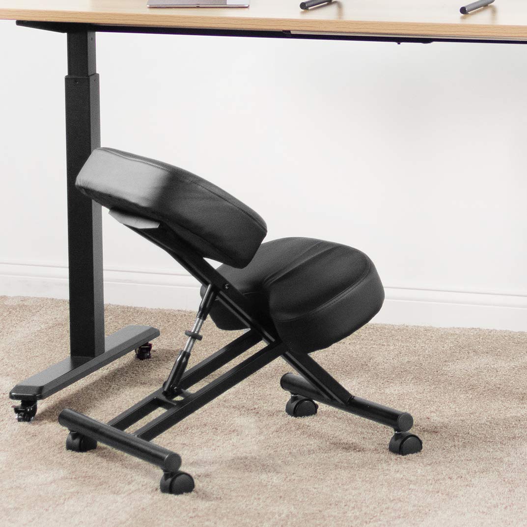 Vinyl-Cushioned Kneeling Chair