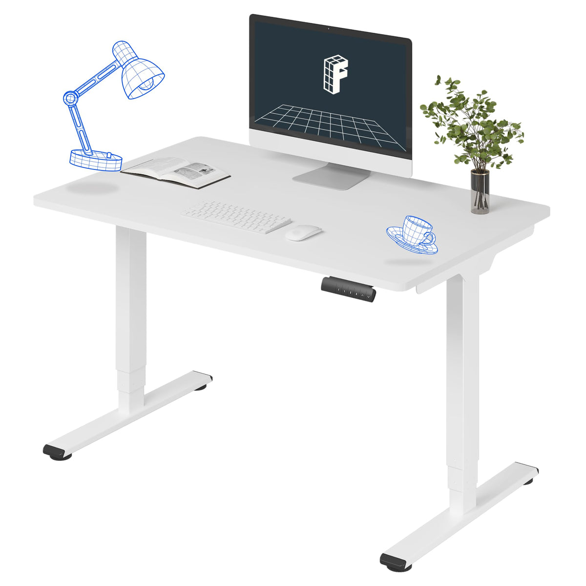 Three-Stage Dual-Motor Standing Desk