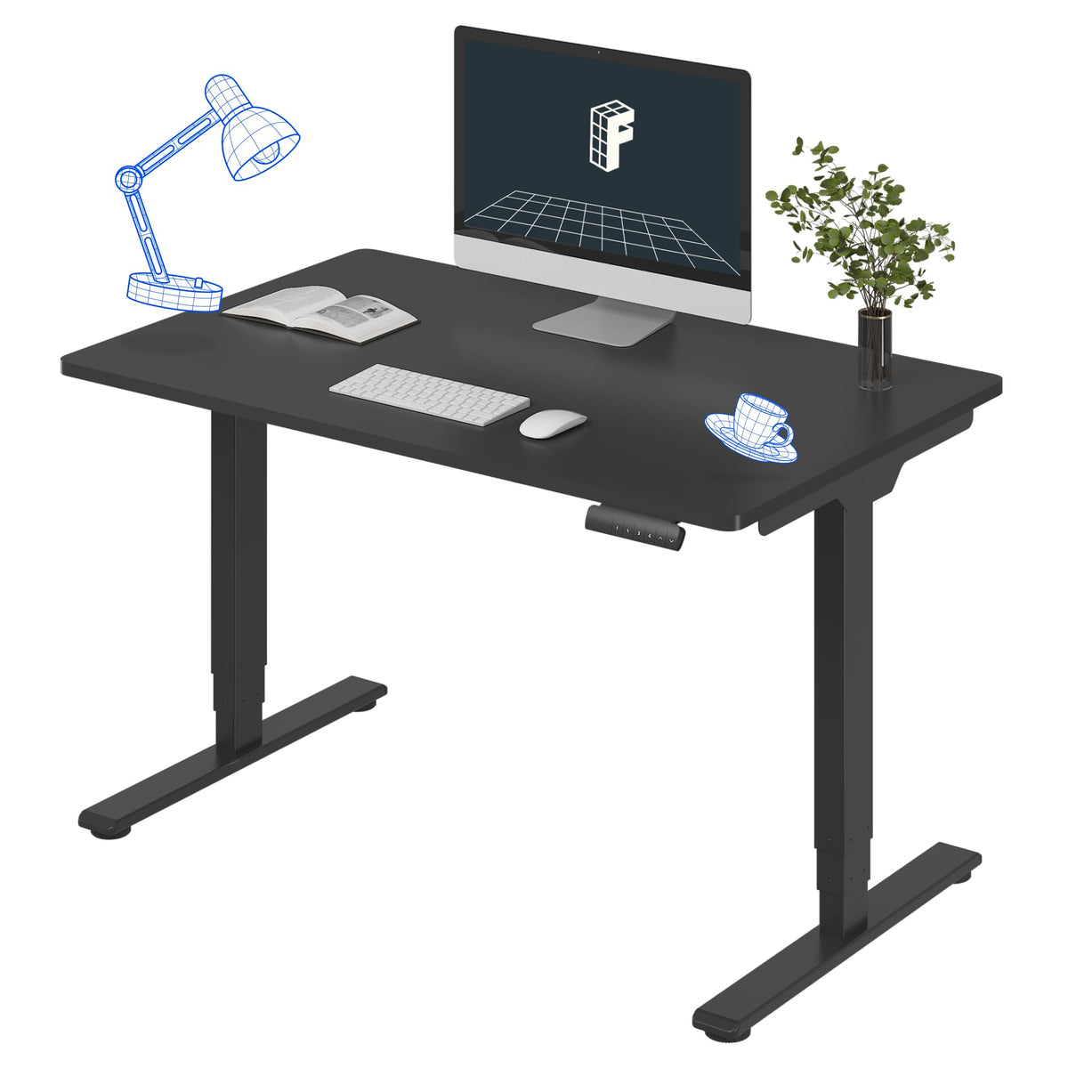 Three-Stage Dual-Motor Standing Desk