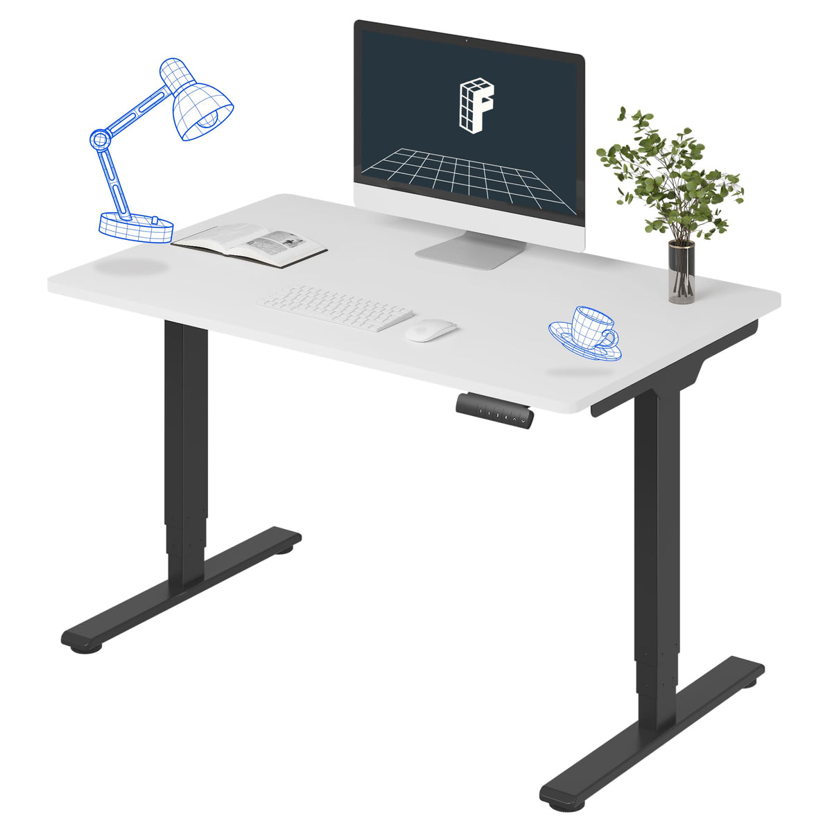 Three-Stage Dual-Motor Standing Desk