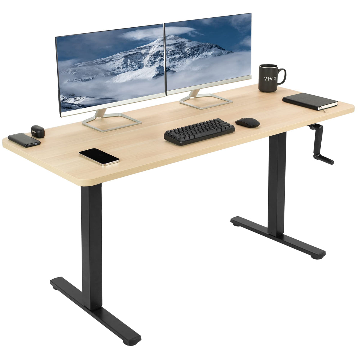 Manual Crank Standing Desk