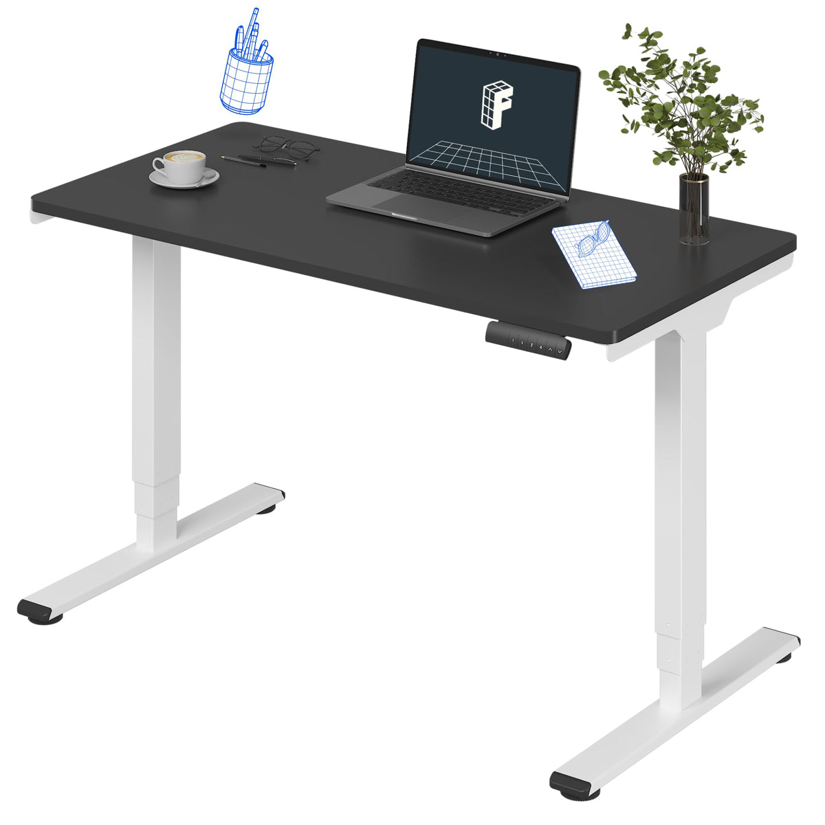 Three-Stage Dual-Motor Standing Desk