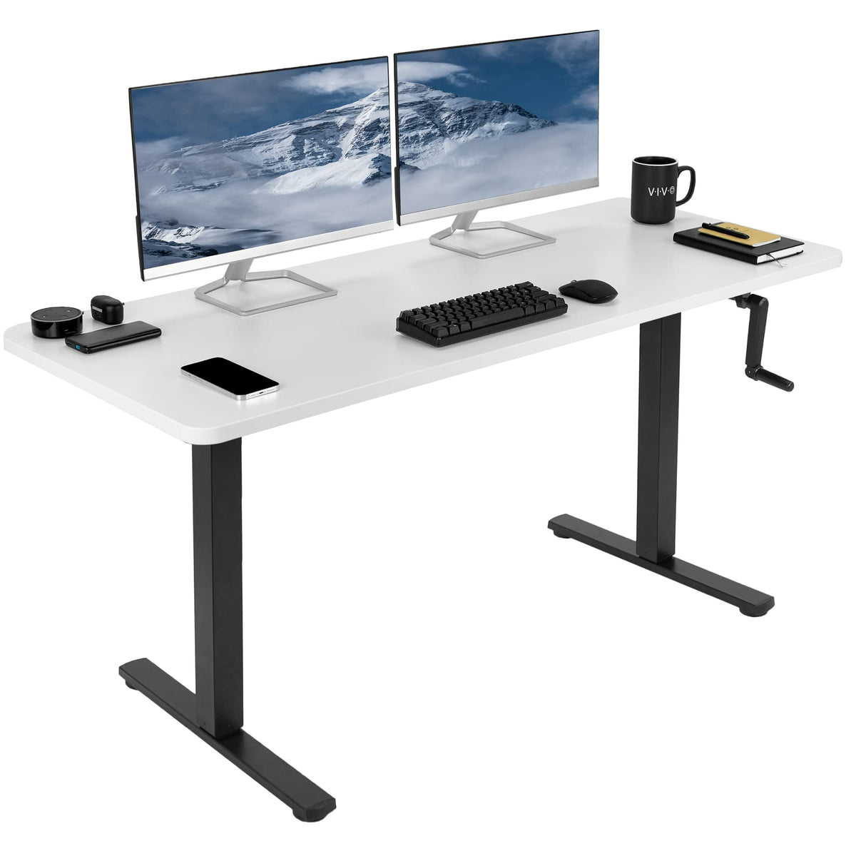 Manual Crank Standing Desk