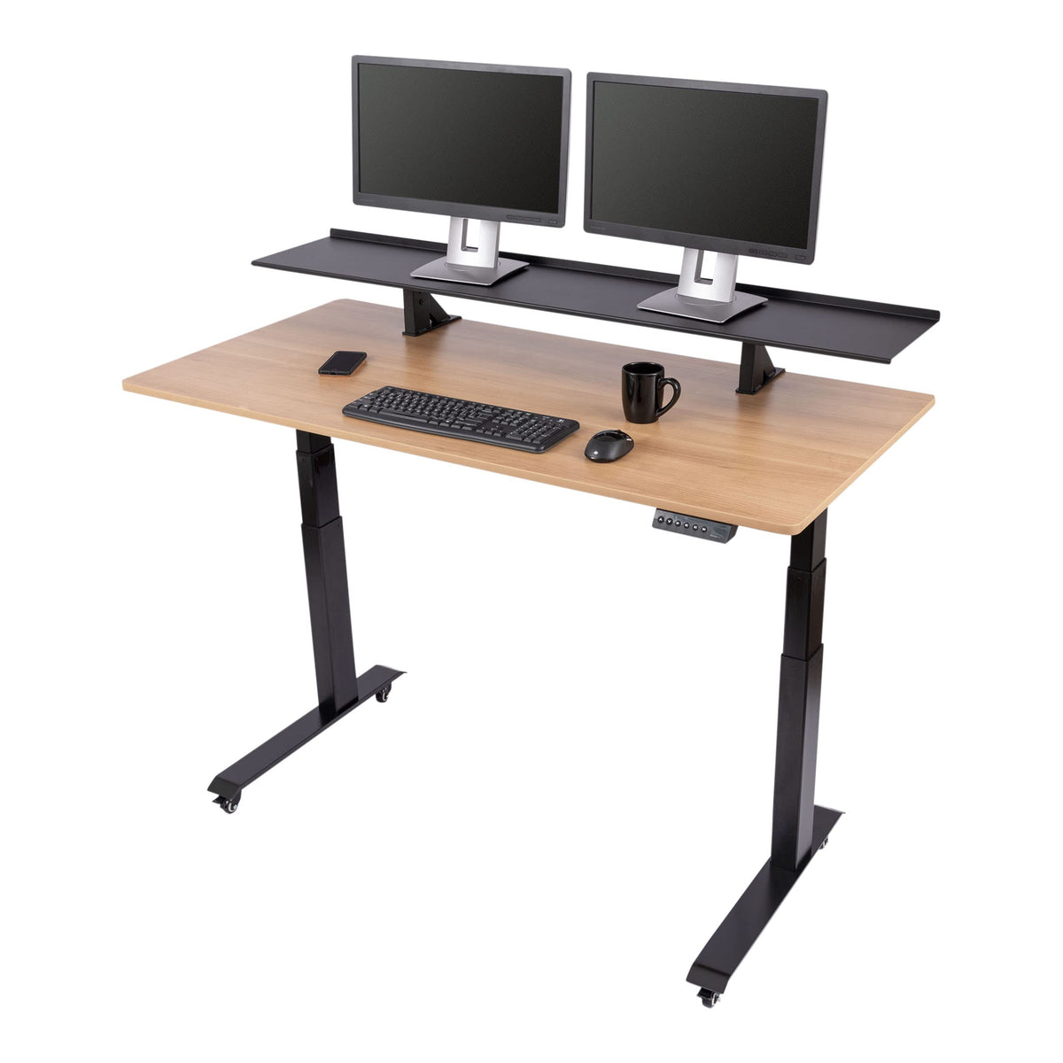 Rolling Hand-Crank Standing Desk
