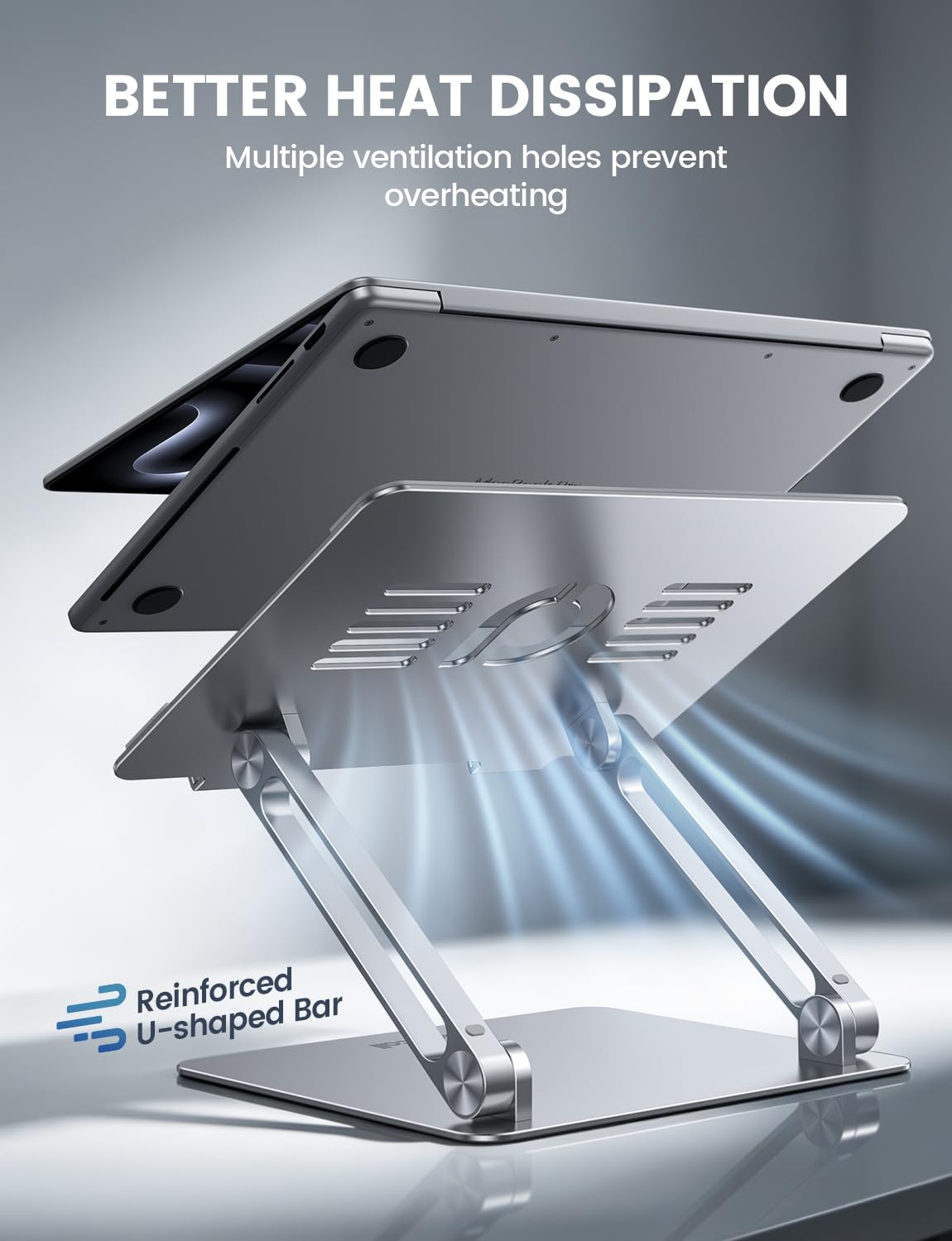 Ventilated Aluminum Laptop Stand