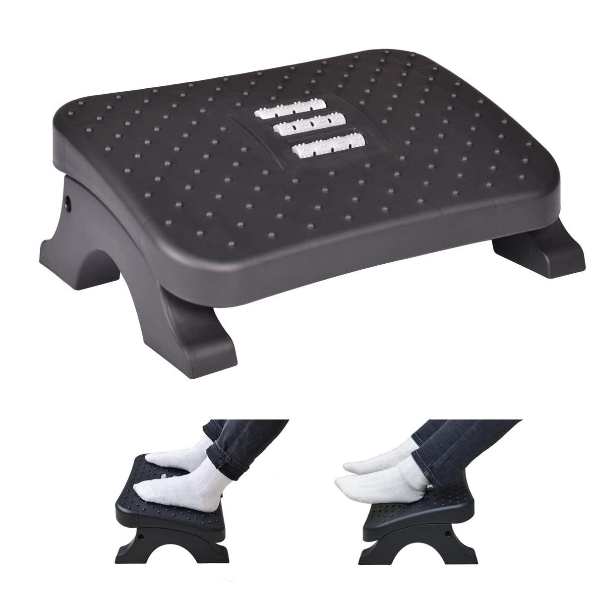 Footrest with Massage Rollers