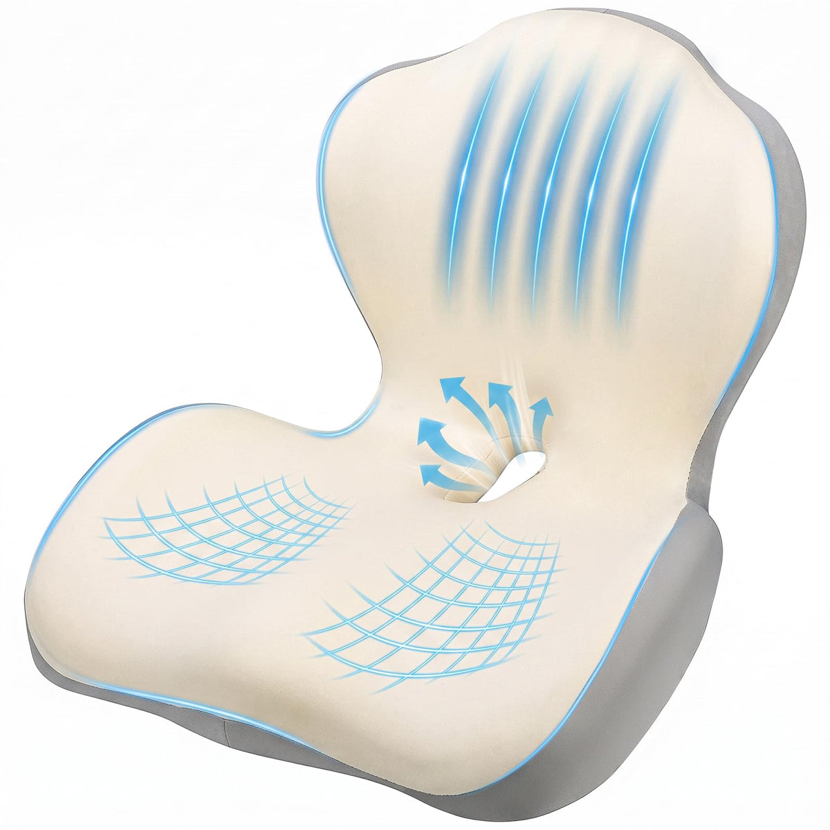 Seat Cushion with Lumbar Support