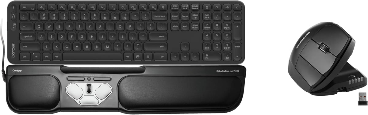 Ergonomic Keyboard and Mouse Workstation Bundle