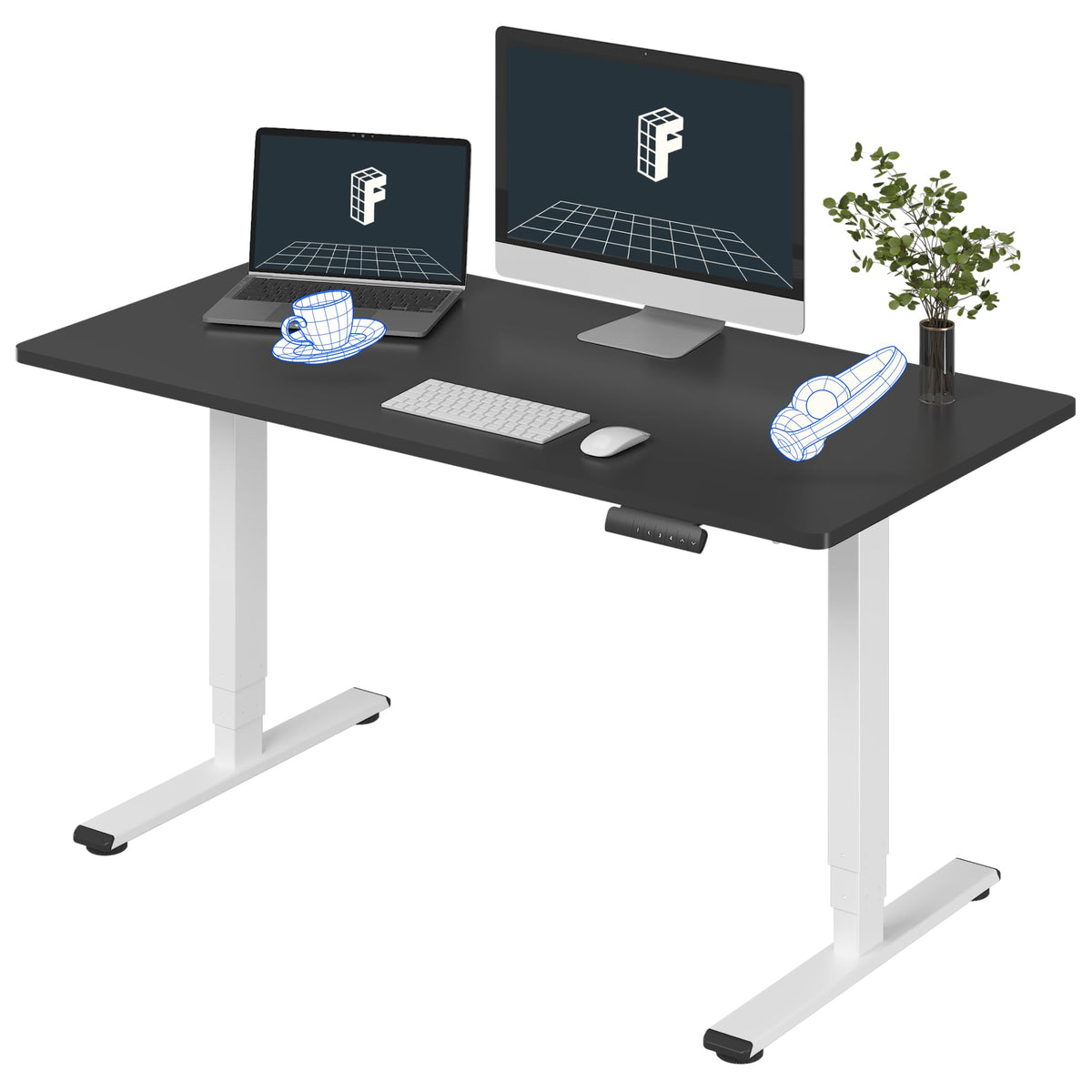 Three-Stage Dual-Motor Standing Desk