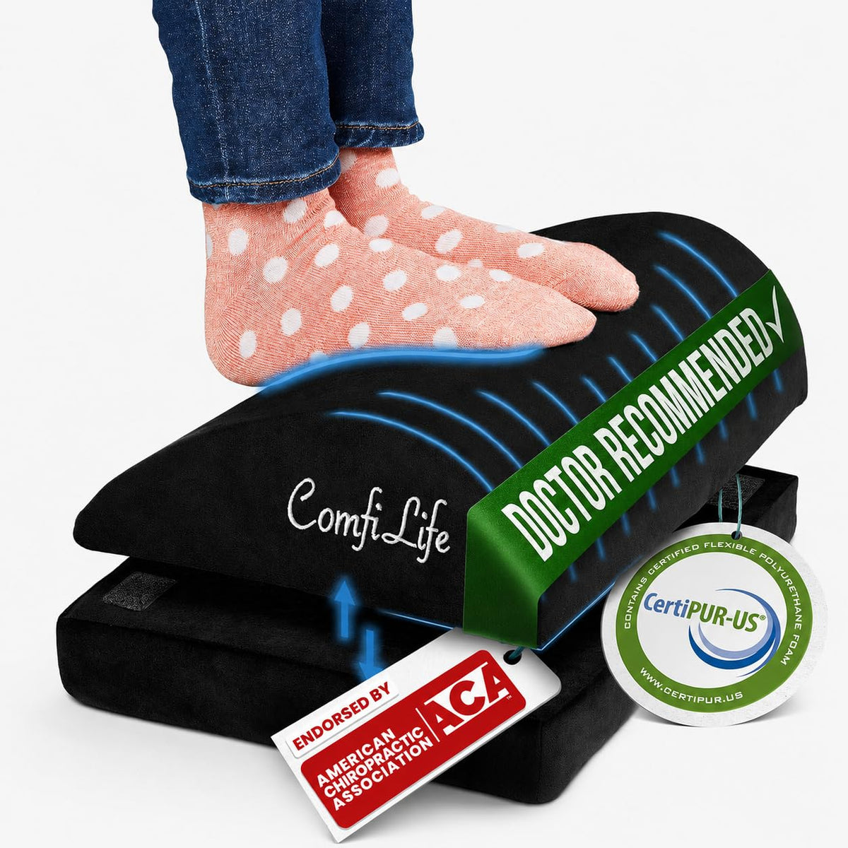 Memory Foam Desk Footrest