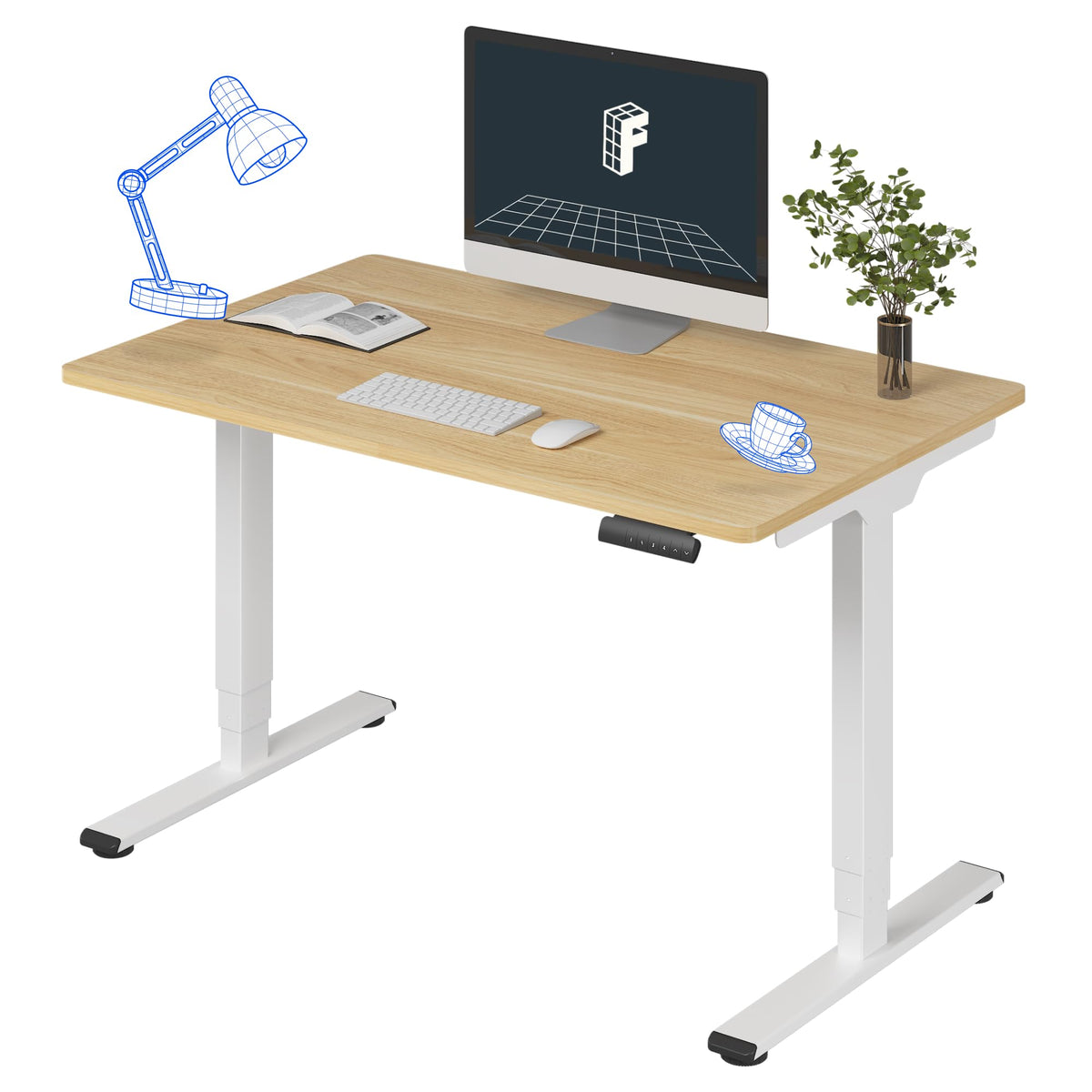 Three-Stage Dual-Motor Standing Desk