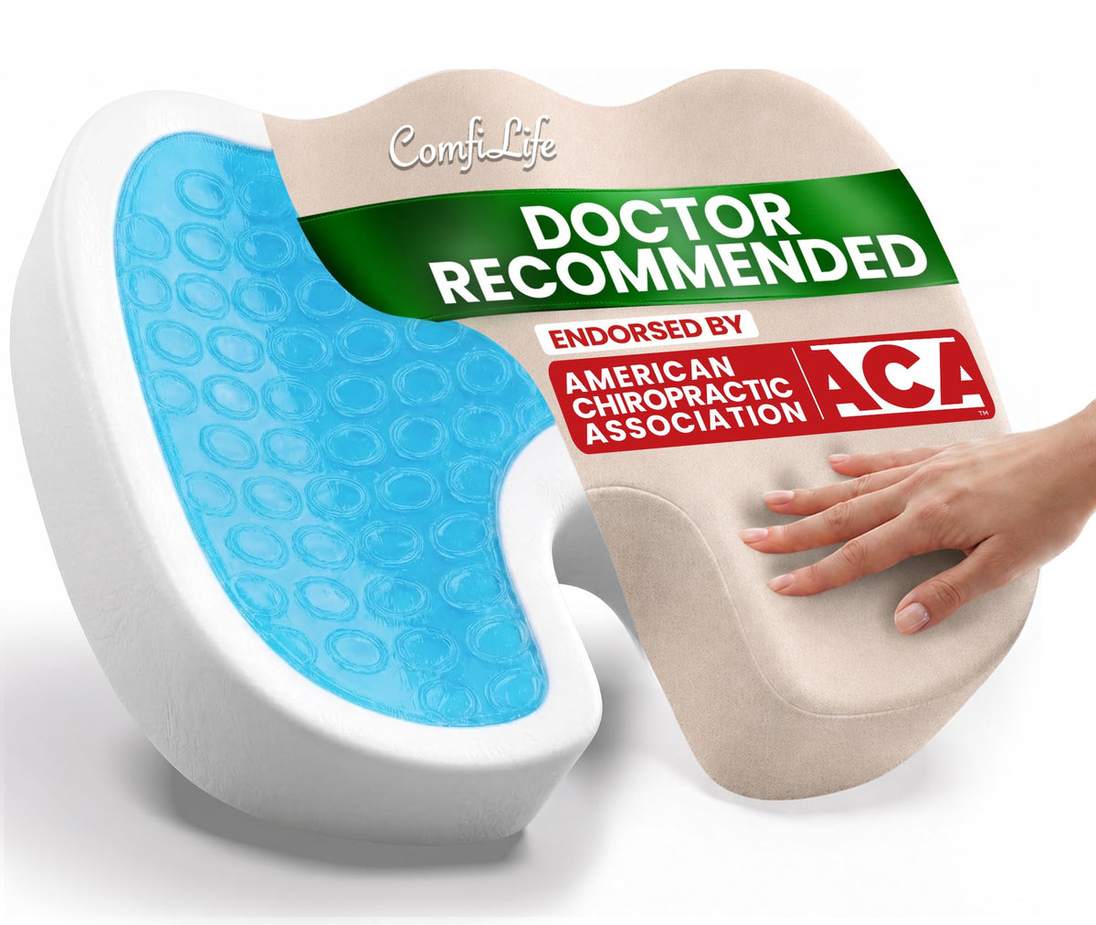 Gel and Memory Foam Support Cushion