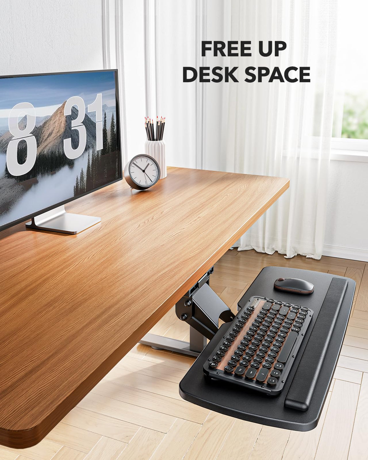 Sliding Under-Desk Keyboard Tray