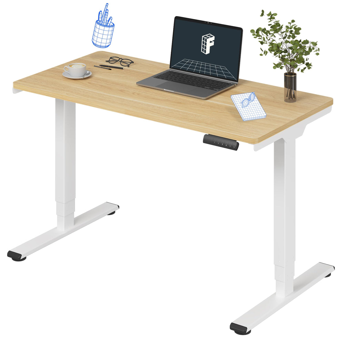 Three-Stage Dual-Motor Standing Desk