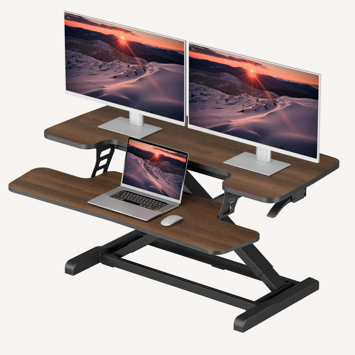 Desk Riser with Wide Keyboard Tray