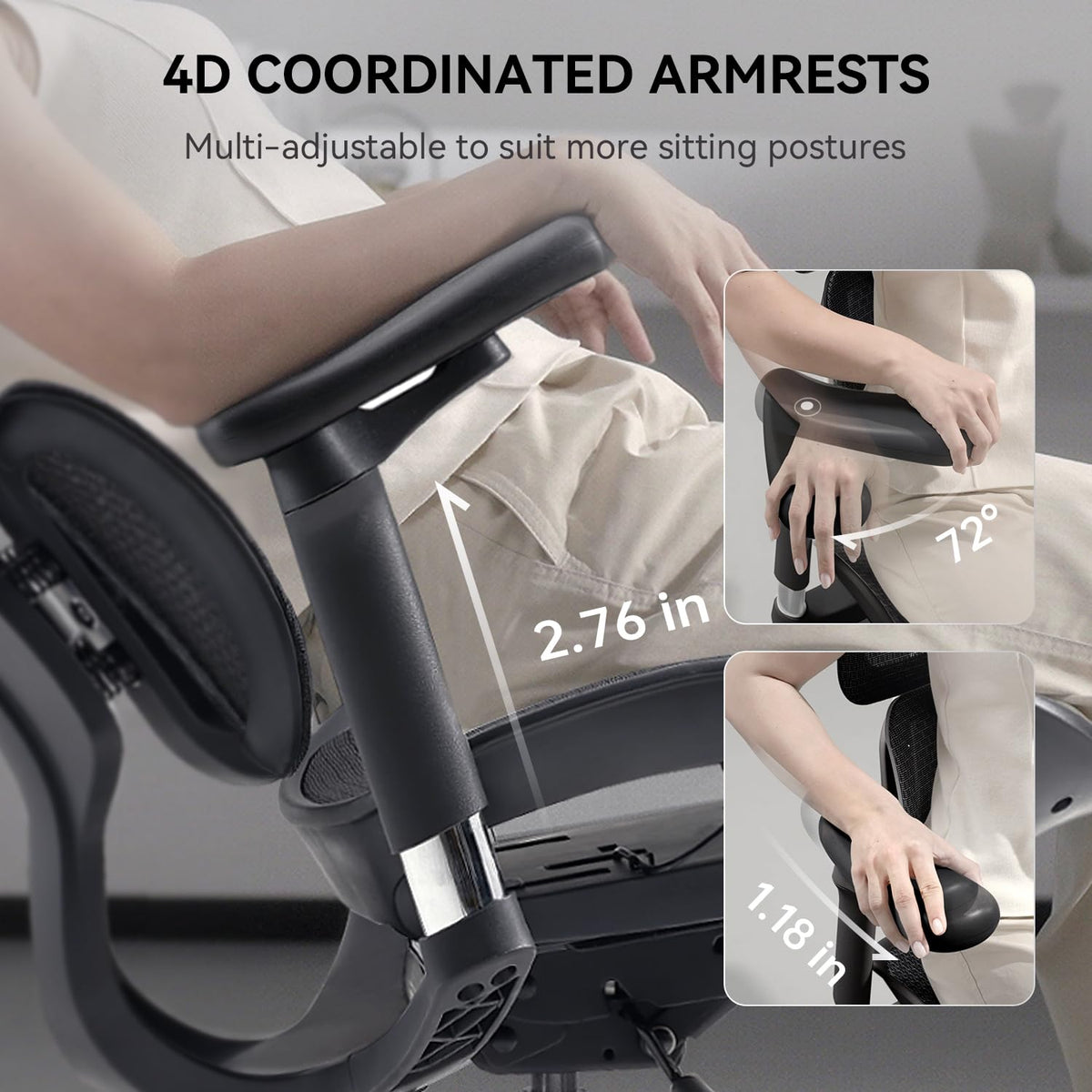 Office Chair with Dynamic Lumbar Support