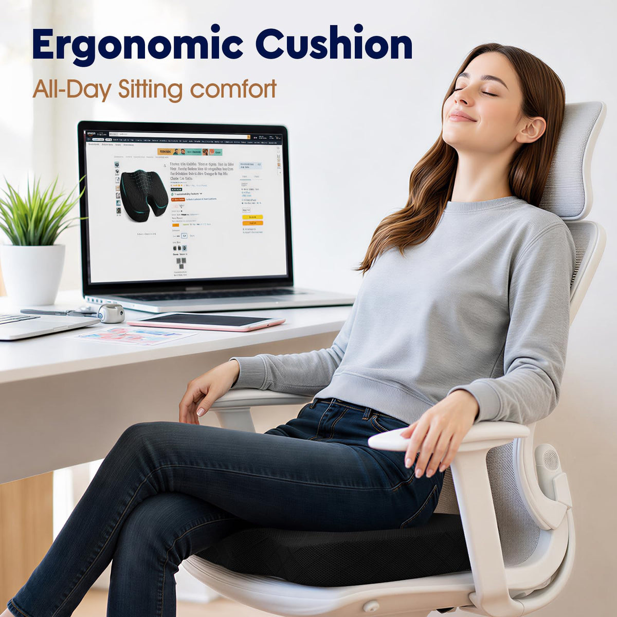 U-Shaped Memory Foam Seat Cushion