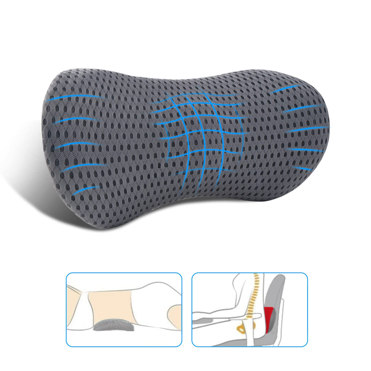 Memory Foam Lumbar Support Pillow