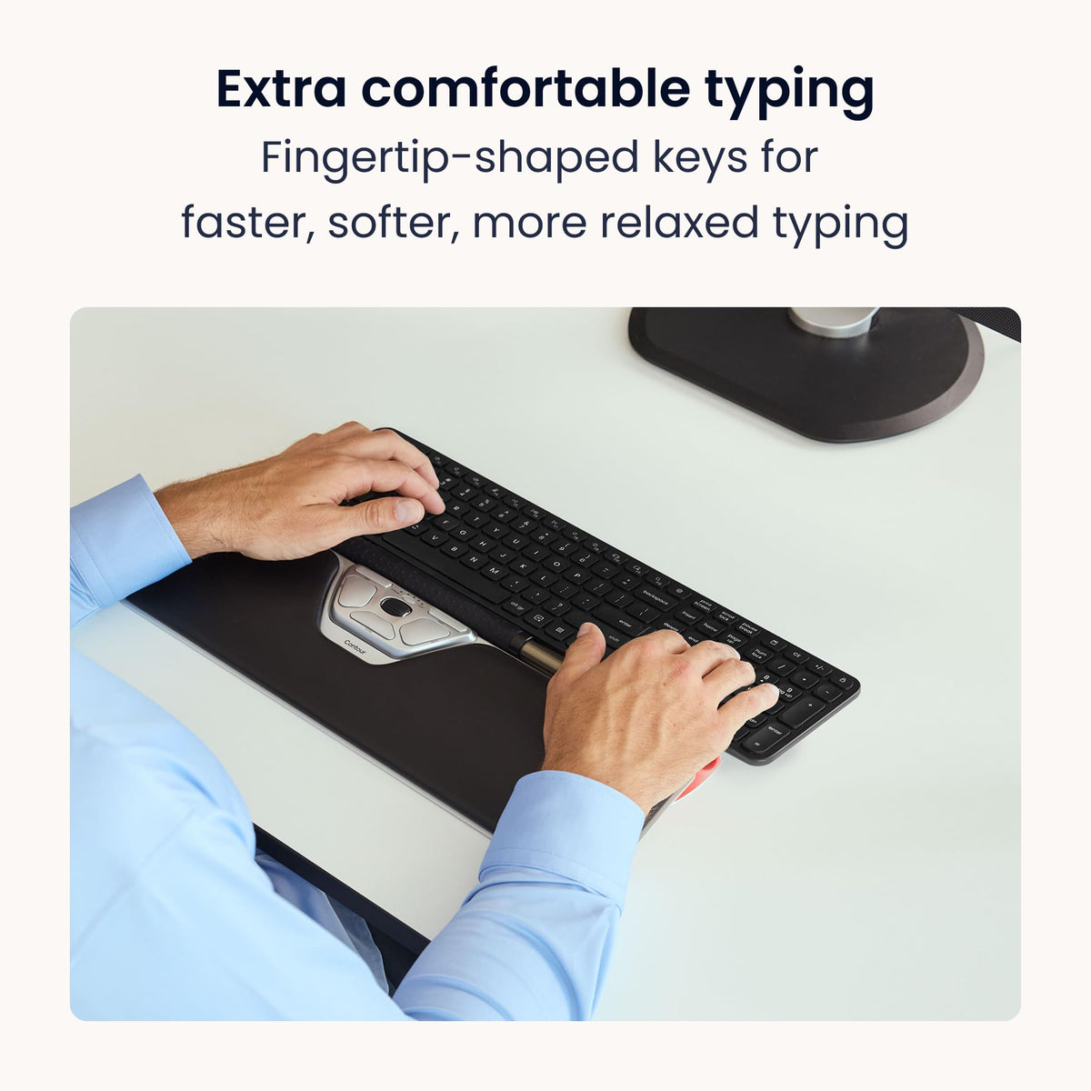 Centered Rollerbar Mouse and Keyboard Set