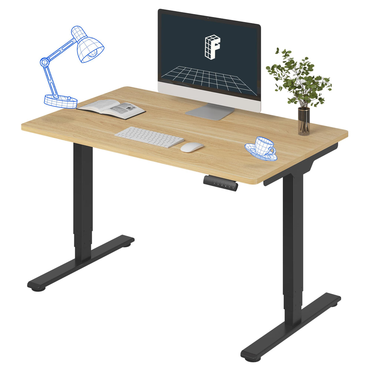 Three-Stage Dual-Motor Standing Desk