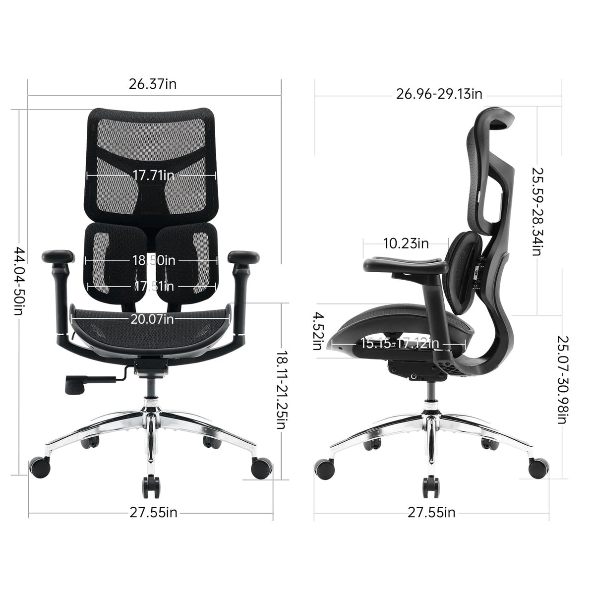 Office Chair with Dynamic Lumbar Support